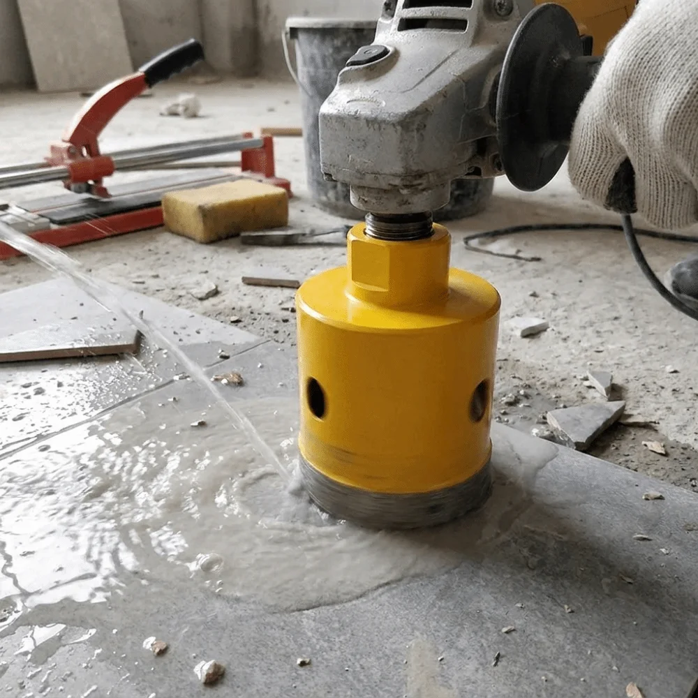 Standard Fit M10 Thread Angle Grinder 20-50mm Sharp Diamond Drill Bit Easy Mounting Smooth Cutting Hole Opener Marble