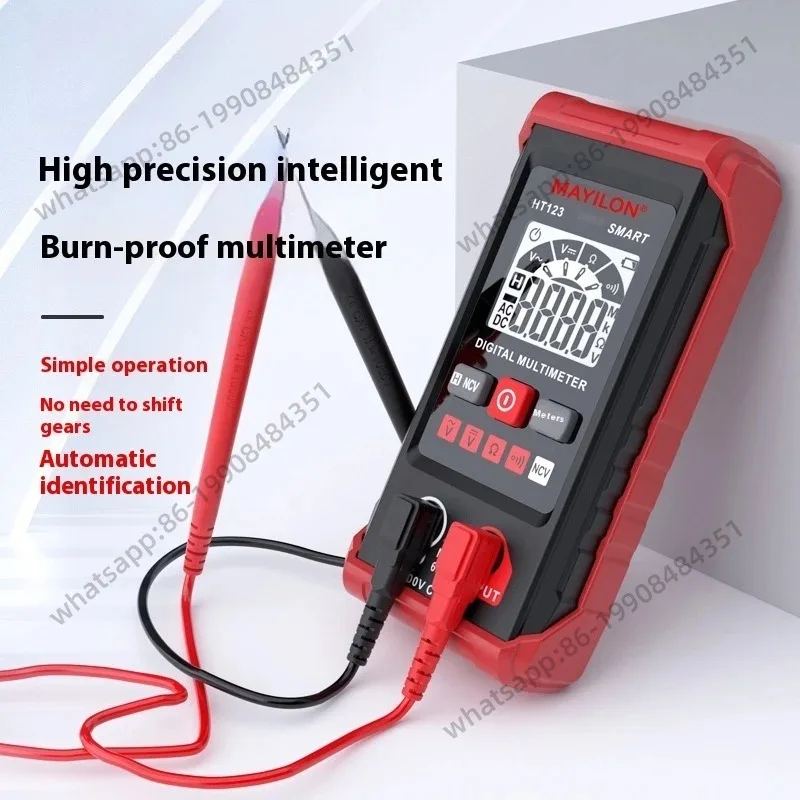 

Цифровой мультиметр HT123: Профессиональный измеритель напряжения переменного/постоянного тока, детектор напряжения, тестер сопротивления, целостности цепи, NCV, электрический мультитестер