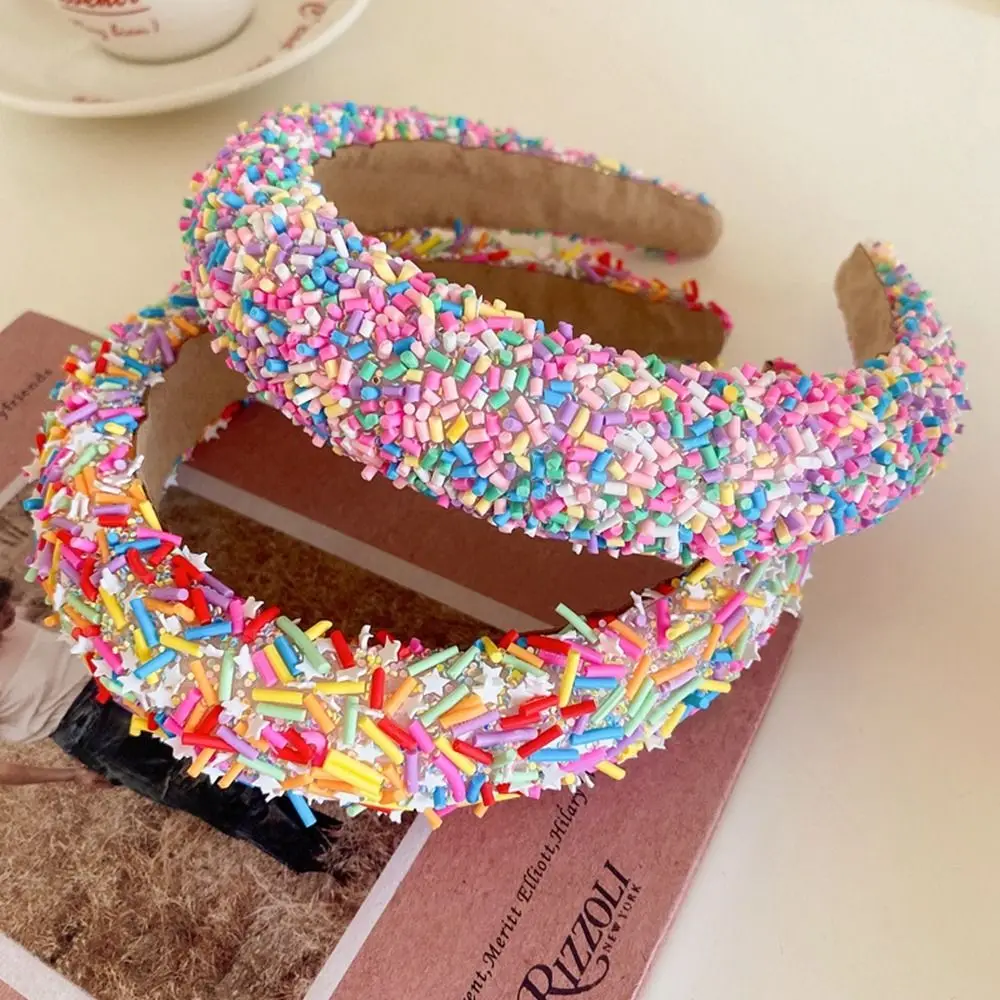 Cute Star Donut Headband Make Up Korean Style Hair Hoop Candy Color Face Wash Daily