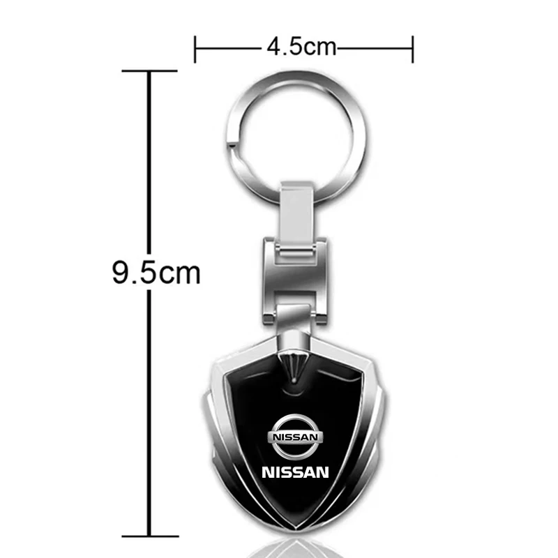 1pcs 3D Metal Car Skull Styling Keychain Pendant Key Rings Key Holder For Nissan Nismo Tiida Teana GTR 350Z 370Z 240SX Juke Note