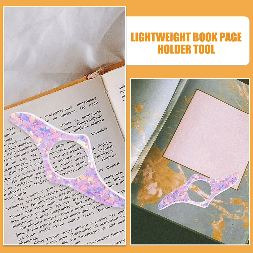 

3pcs Bookmark Resin Crafts Thumb Page Holder for Reading Lightweight Book Companion Accessories Home Travel Camping Bookmarks