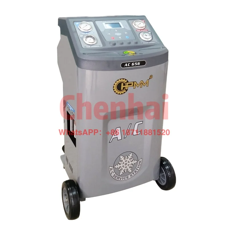 HPMM A/C Recovery Machine AC656 A/C Recycling & Recharger R-134A Refrigerant Recovery, Recycling And Recharging Machine For Car