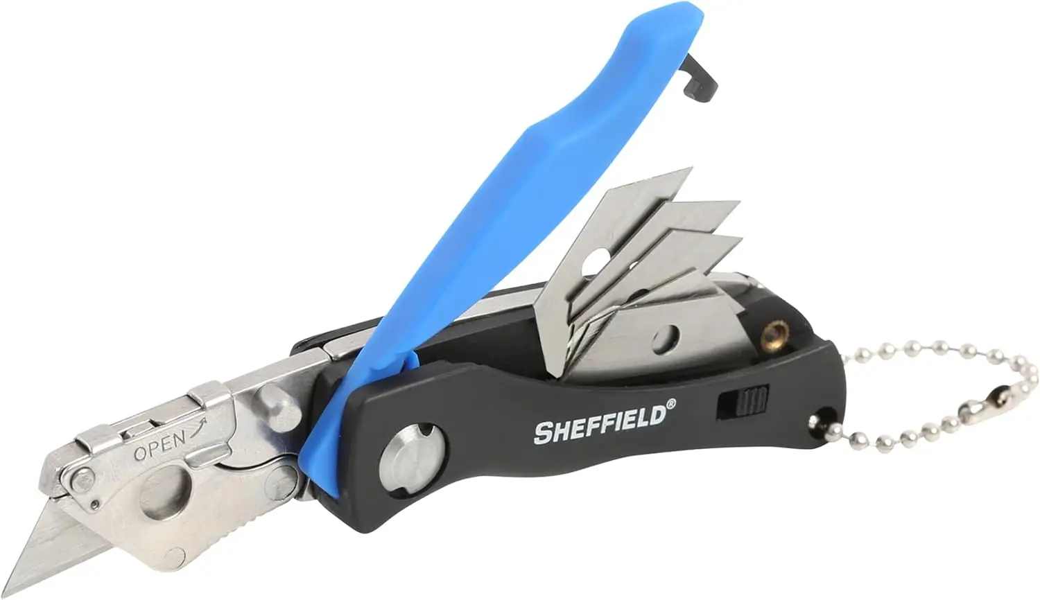

Mini Box Cutter Aluminum Handle Keychain Utility Knife for Home Office Warehouse