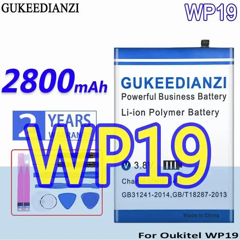 

Долговечный аккумулятор для мобильного телефона Oukitel WP19 емкостью 2800 мАч