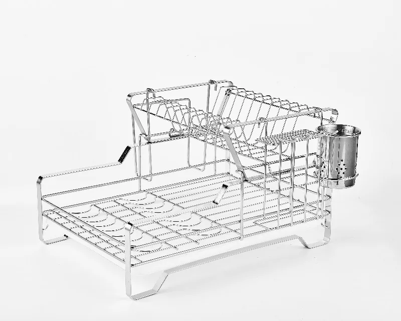 

Multifunctional double-layer 304 steel bowl rack
