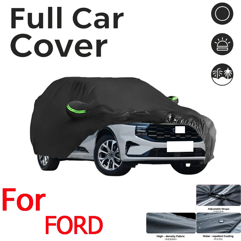 

For FORD Full black Cover Waterproof All-Weather Windproof Dustproof UV-Protected For outdoor use shields elements