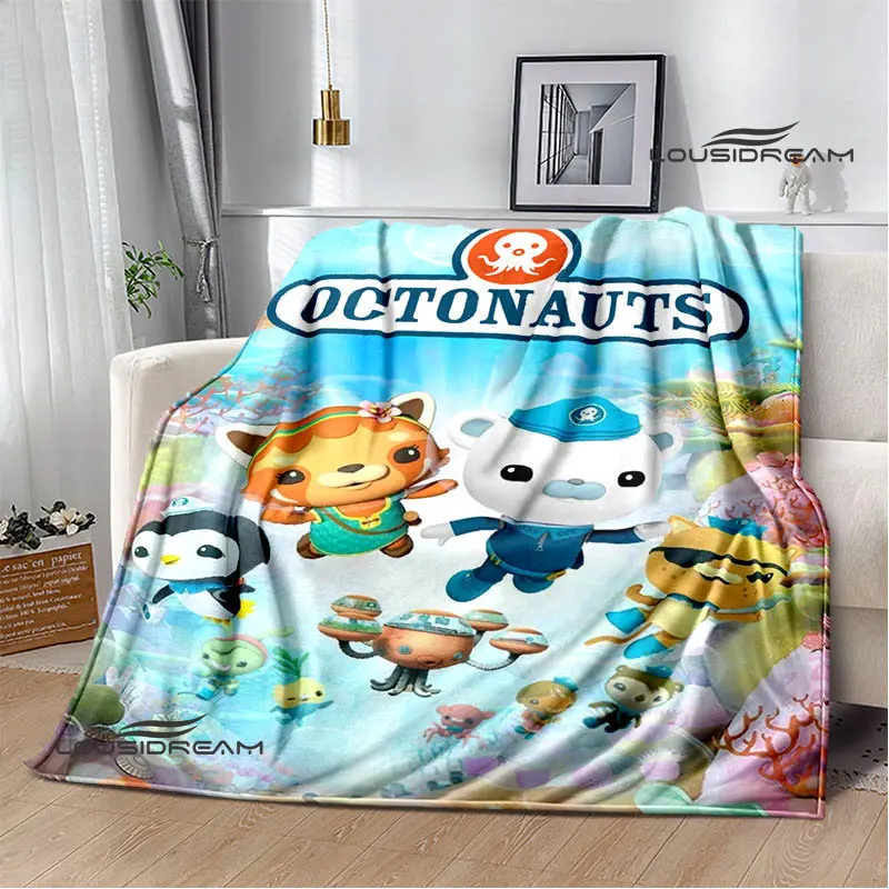 The Octonauts  cartoon Blanket Picnic Blanket Thin Blanket Flannel Soft and Comfortable Home Travel Blanket Birthday Gift