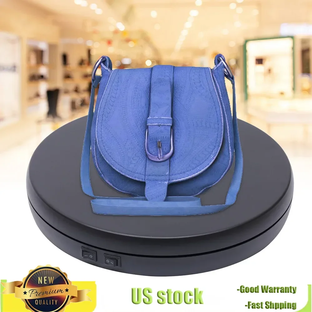 

Bymaocar 10inch 360 Degree Motorized Shops Turntable Display Stand Electric Rotating Video Display Holder With 4 Anti-slip Mat