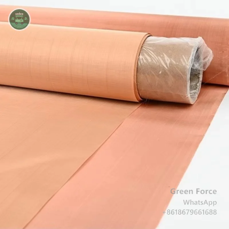 Faraday Cage Copper Mesh Fabric EMI Shielding Woven Conductive Textile for Electronics Filtering