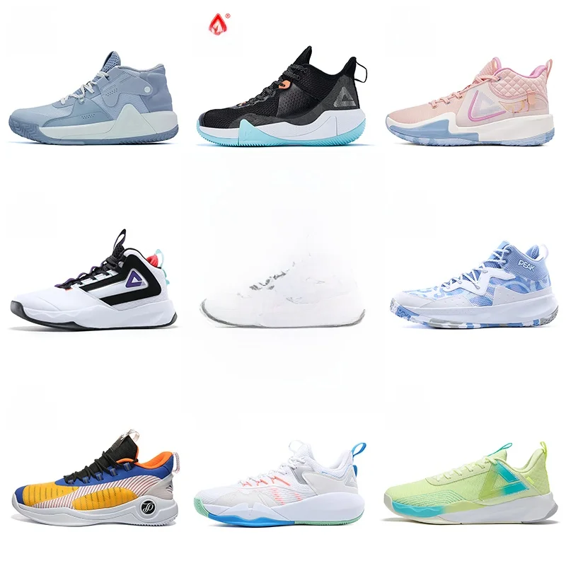 Zapatillas de baloncesto Peak para hombre, zapatillas deportivas ras para cetición, antideslizantes, resistentes al de...