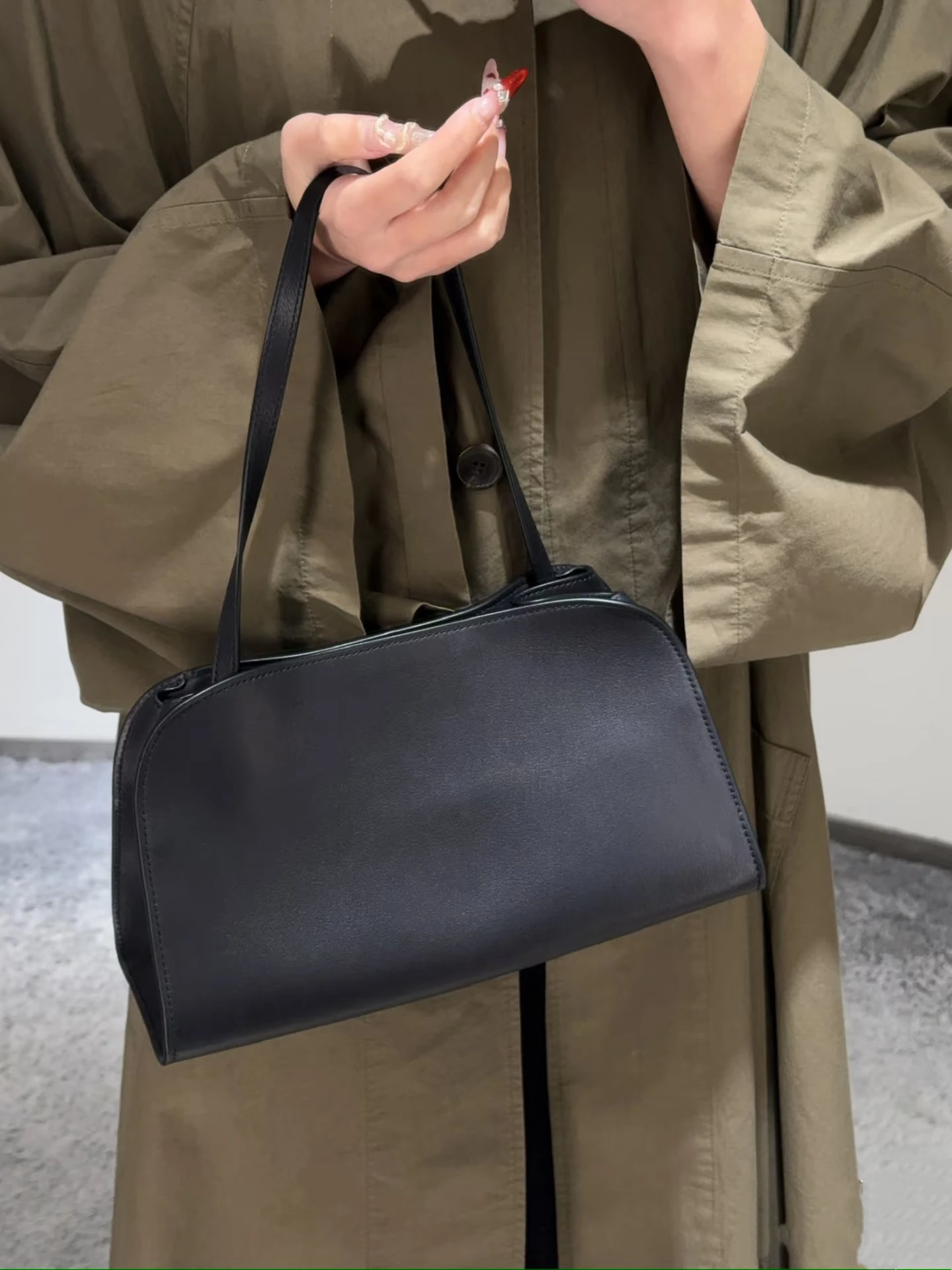 

New Beer25 Leather Handbag Casual Sle Women's Bag mat Design Versatile Underarm Bag Faionable Trendy Cowhide Bag