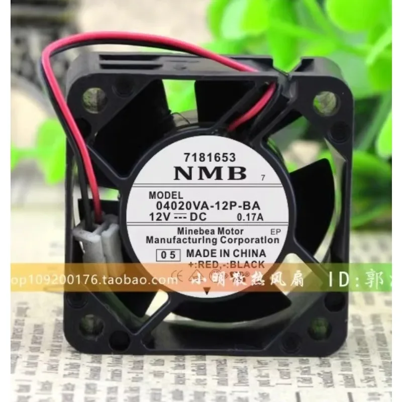 Original New CPU Cooling Fan For NMB 04020VA-12P-BA 12V 0.17A 4020 4cm Industrial Control Machine Tool Cooling Fan 40*40*20mm