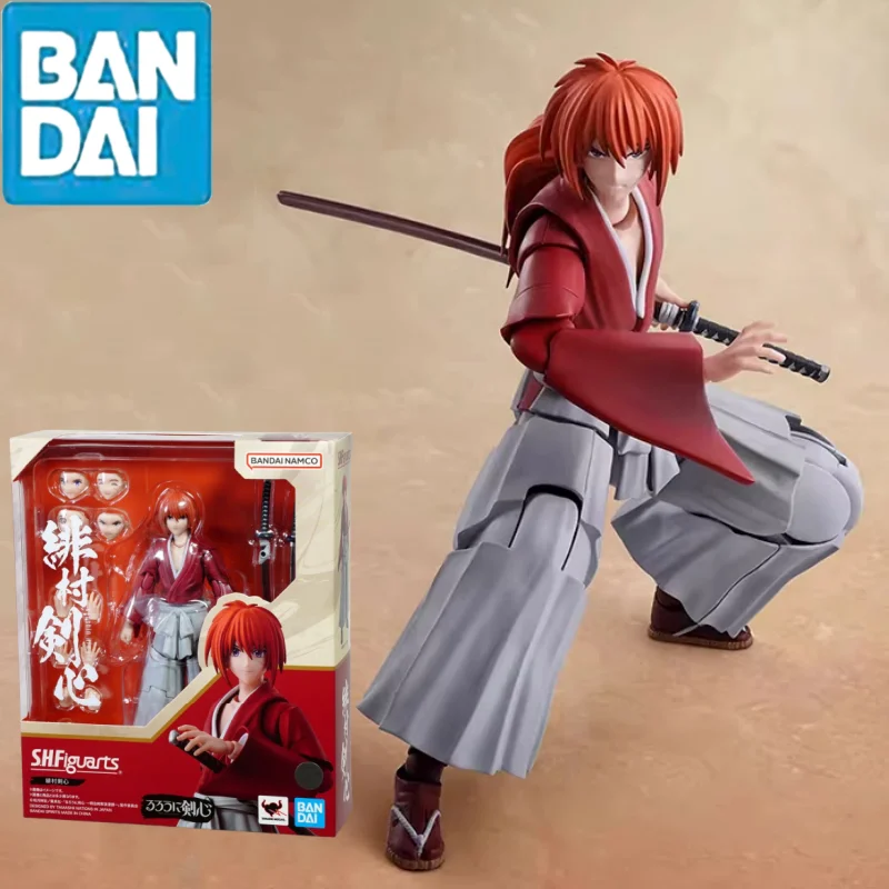 

In Stock Original Bandai S.H.Figuarts Shf Rurouni Kenshin Kenshin Himura Anime Action Figures Toys Model Collector Gifts Toys