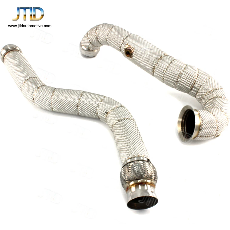 

JTLD Catless Downpipe For Mercedes Benz A45 With Heat Shield without Catalytic Converter