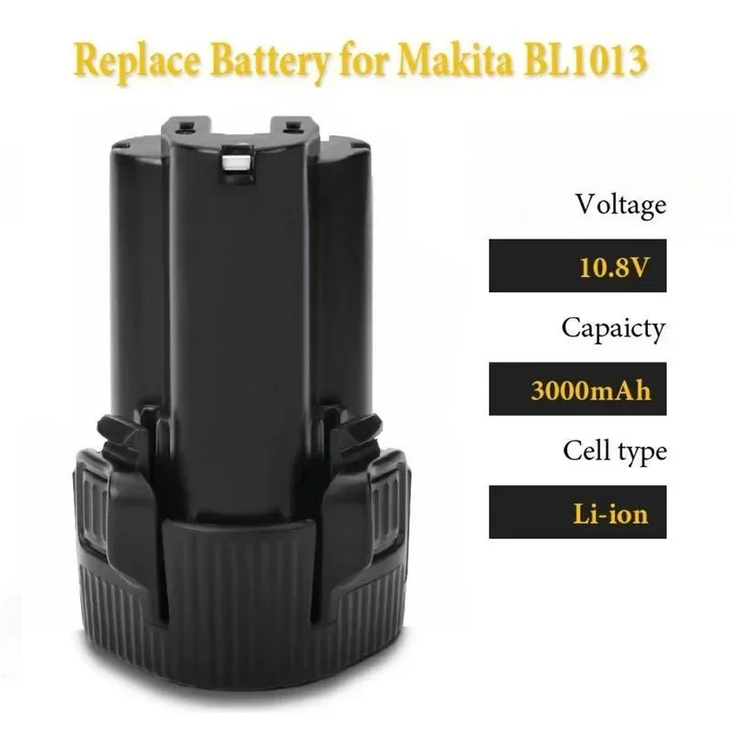 جديد BL1013 10.8 فولت/12 فولت 3000 مللي أمبير لماكيتا BL1014 BL1013 LCT203W BL1013 BL1014 194550-6 194551-4 بطارية ليثيوم أيون قابلة للشحن