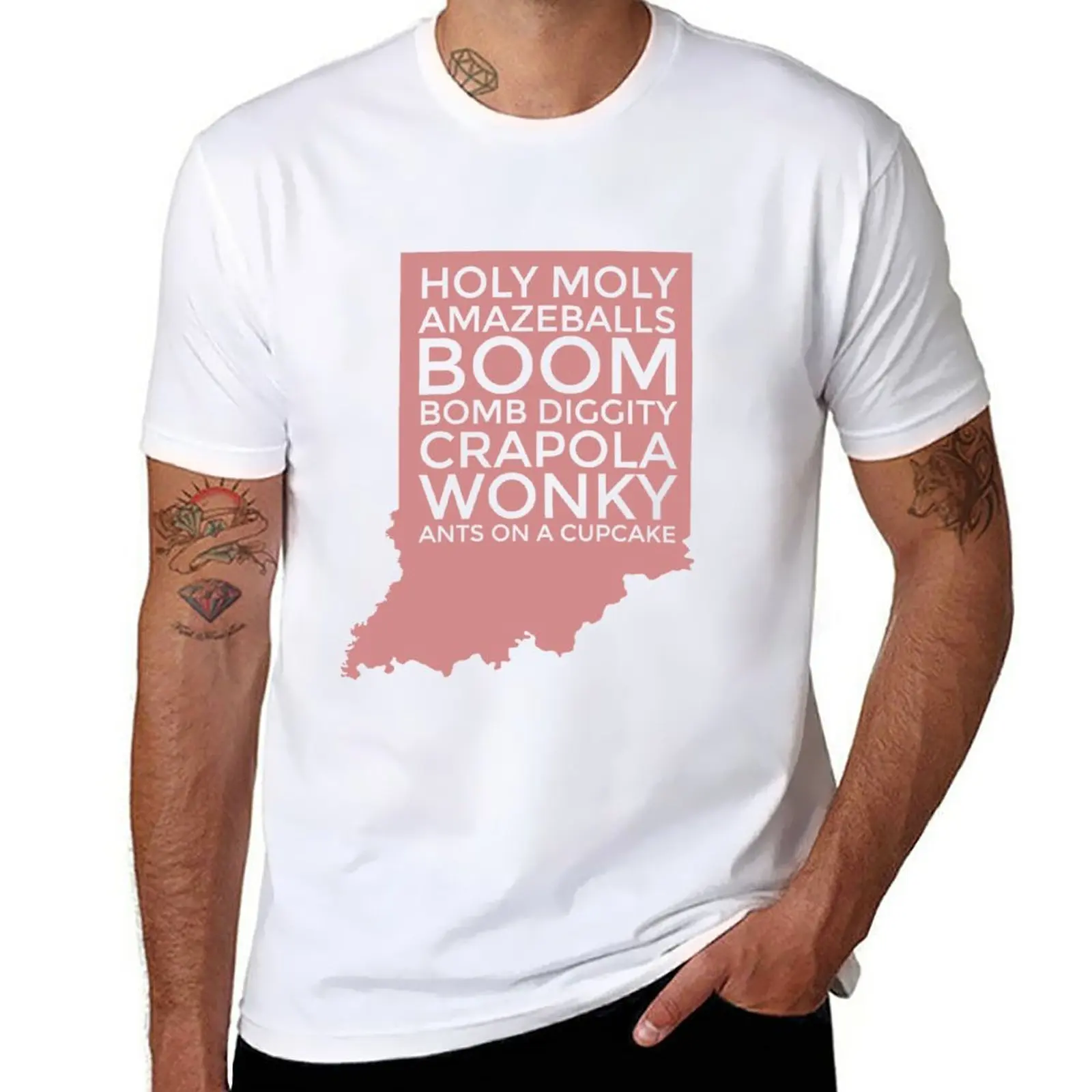 New Copy of Holy moly amazeballs boom bomb diggity crapola wonky ants on a cupcake T-Shirt plus size tops men graphic t shirts