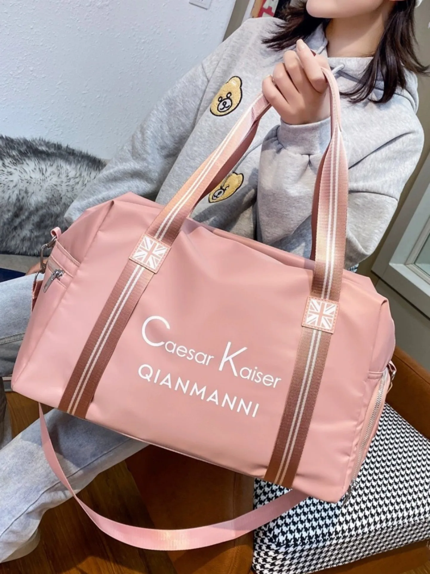 large-capaci-fitn-bag-women's-handheld-travel-bag-lightweight-travel-bag-materni-bag-storage-bag-ox-cloth-travel-bag