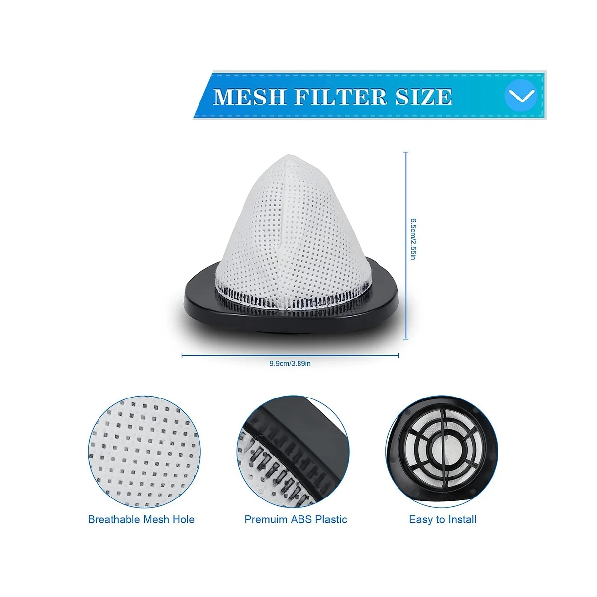 فلتر بديل لفراغ العصا ، آلة العصا ، 6 مرشحات رغوة ، 3 في 1 ، 2030,20303 ، 20304 ، 20307 ، 2030 ، 1611501