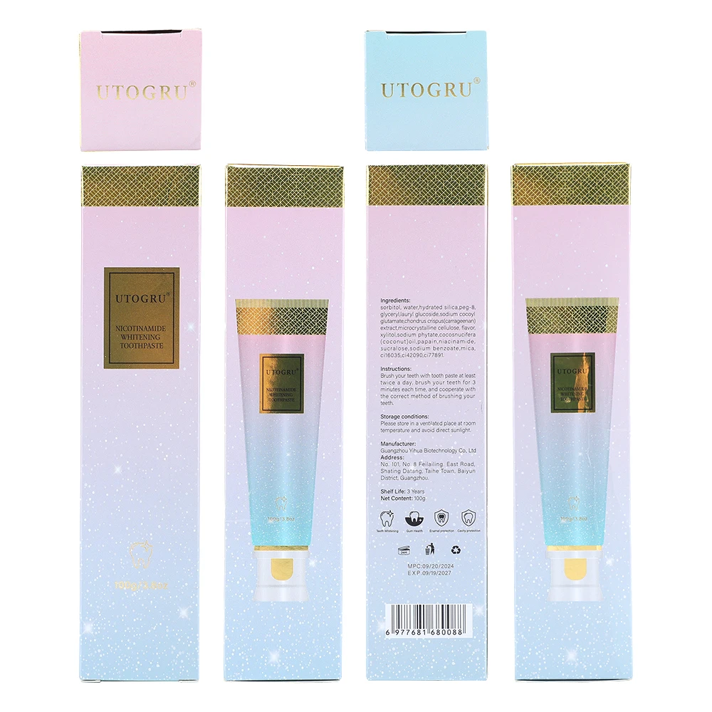 100g Niacinamide Whitening Toothpaste Refreshing Clean Remove Surface Stains Teeth Teeth For Men And WomenToothpaste Oral Care - Image 6