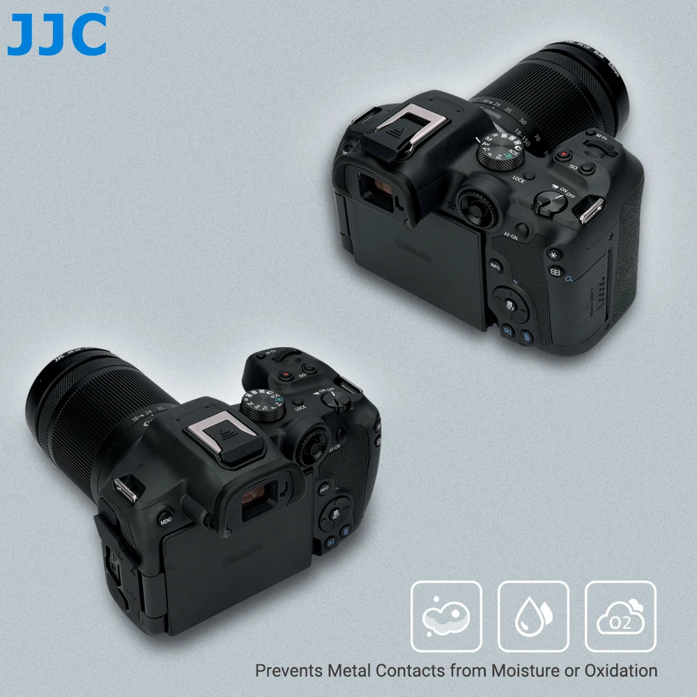 JJC 2 PCS Camera Hot Shoe Cover Cap Protector for Canon EOS R100 R5 R6 RP R 7D Mark II 6D Mark II 5D Mark IV III 1D Mark IV M50