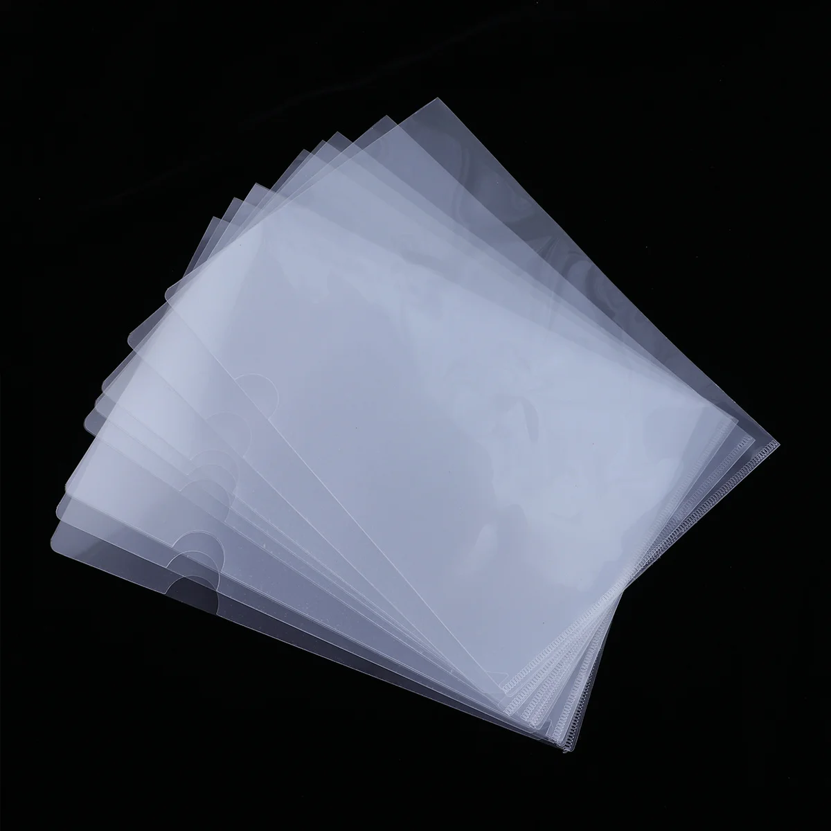 20Pcs Clear Document Folder A4 Size Transparent Plastic File Organizer Tear Resistant Wear Resistant Ideal for Documents