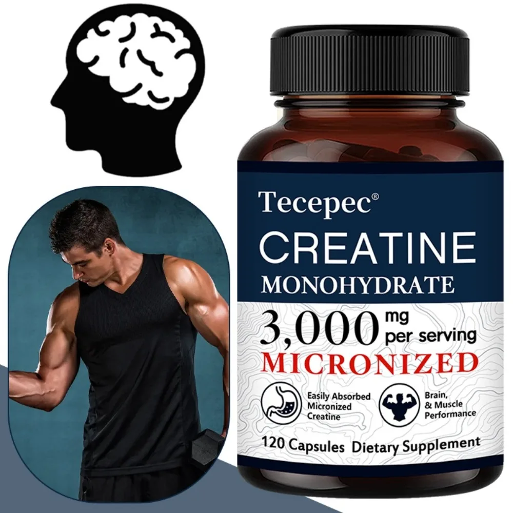 Creatine Monohydrate Energy Boost - Muscle Strength, Exercise Performance, Herbal Support, Advanced Formula, Maximum Strength