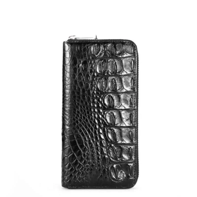 

gete new Crocodile leather handbag without stitching Men's leather business leisure multi-card long men purse