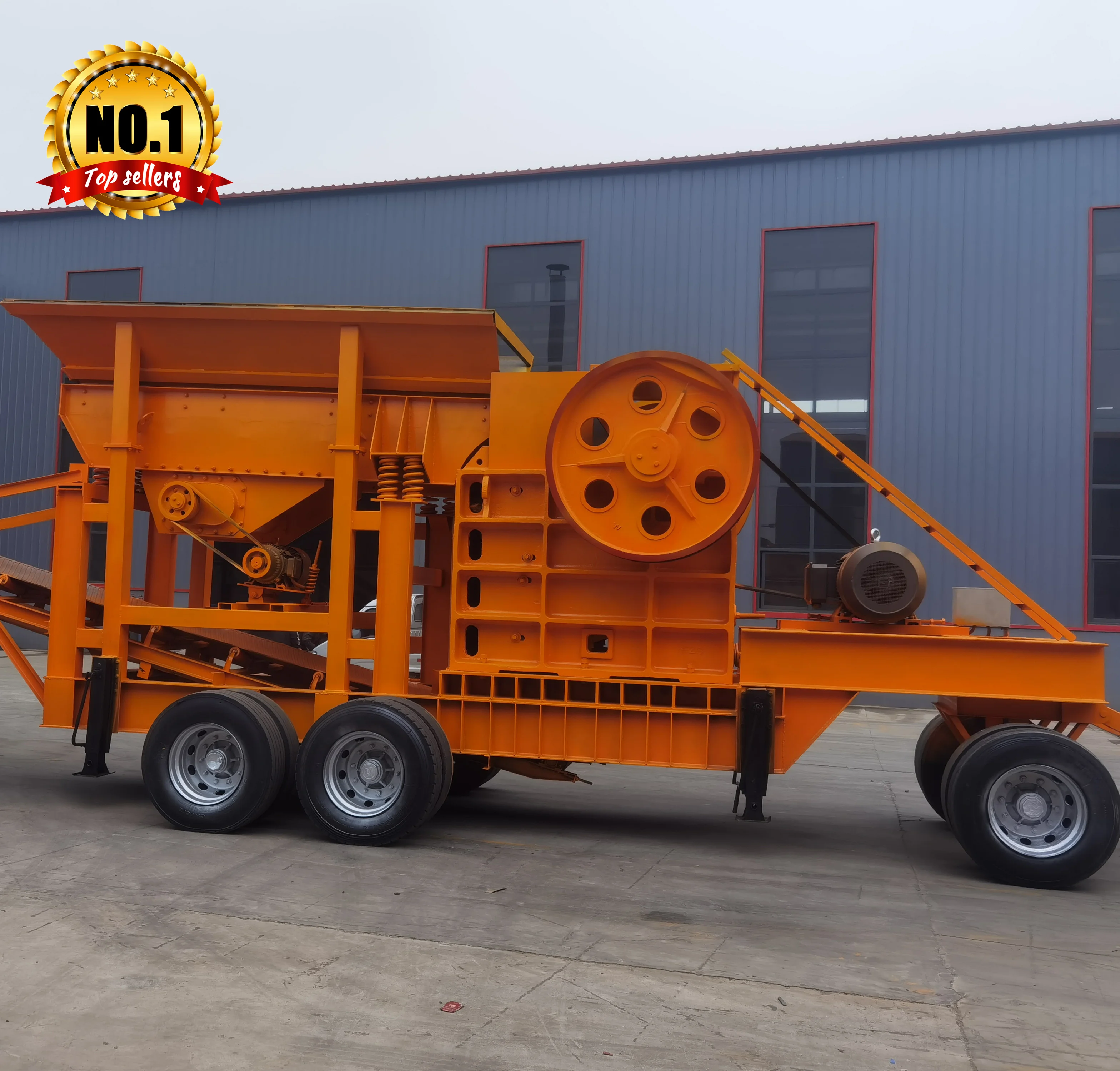 Penghancur Batu Rahang Seluler 200-300 Tph dengan Harga Roda