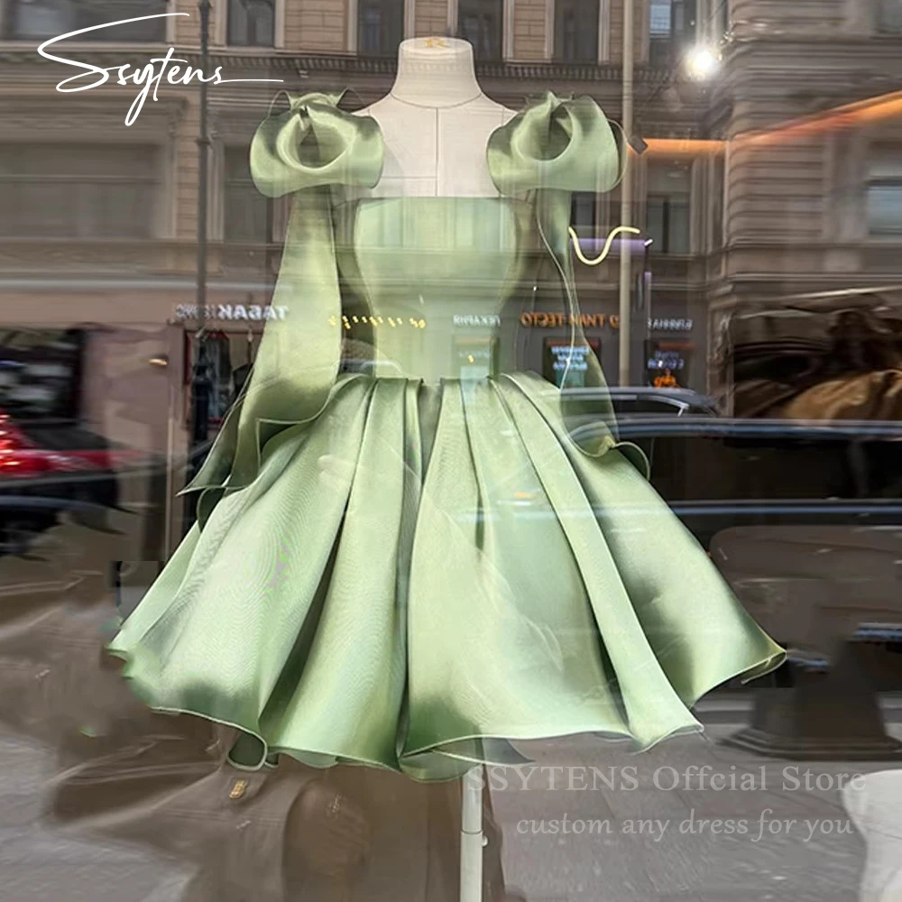 

SSYTENS Mini Green Evening Dresses Women Elegant Birthday Party Gowns Customized Short Homecoming Prom Dress Vestidos De Fiesta