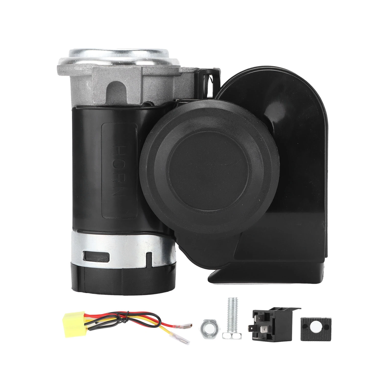 12V 125db Air Horn Dual Tone Electric Horn with Automotive Relay for Truck Car Motorcycle ATV