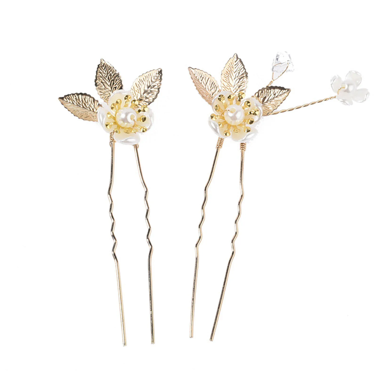 Wedding Bridal Hair Comb Hairpin Flower Leaf Style Anti-slip Beauty Headpiece for Hair DIY Accessory Hair Styling