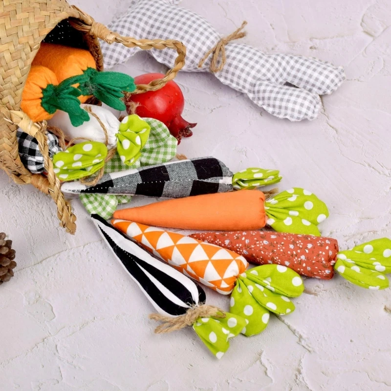 Carrot Hangings Ornament Easter Rabbit Decorative Gift for Parties Gatherings