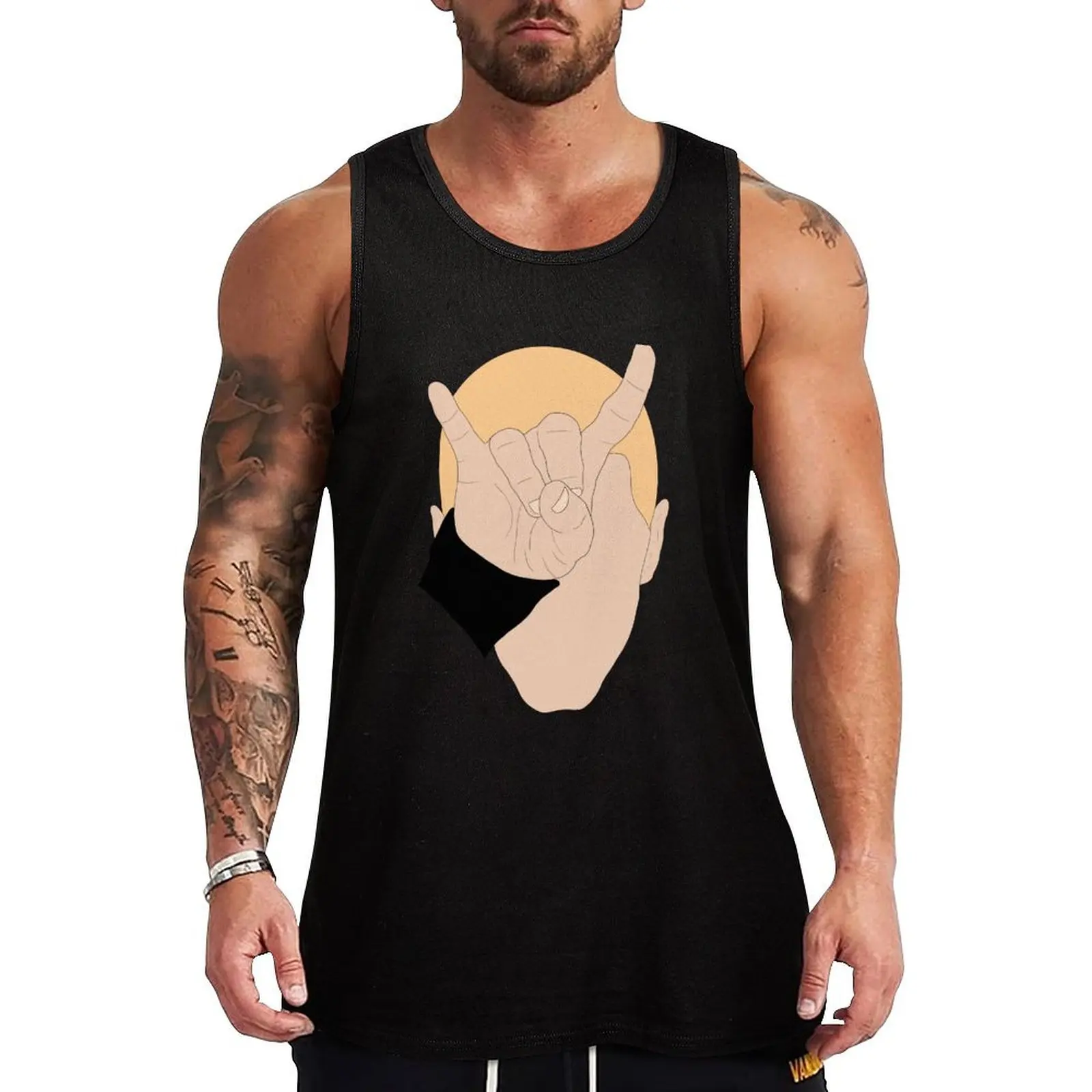

Eminem Rap God Horns Tank Top cotton t-shirts man tops bodybuilding t-shirt