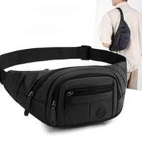 Men's Waterproof Outdoor Sports Bag Pouch Korean-Style Waist Fanny Pack Crossbody Male Banana Chest Package