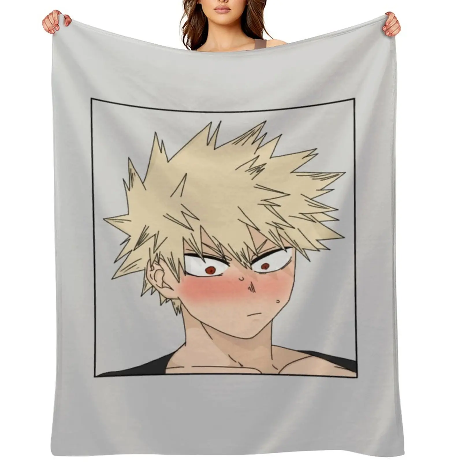 Baku-blush رمي بطانية كيس النوم محشوة المصممين تأثيري أنيمي البطانيات #1