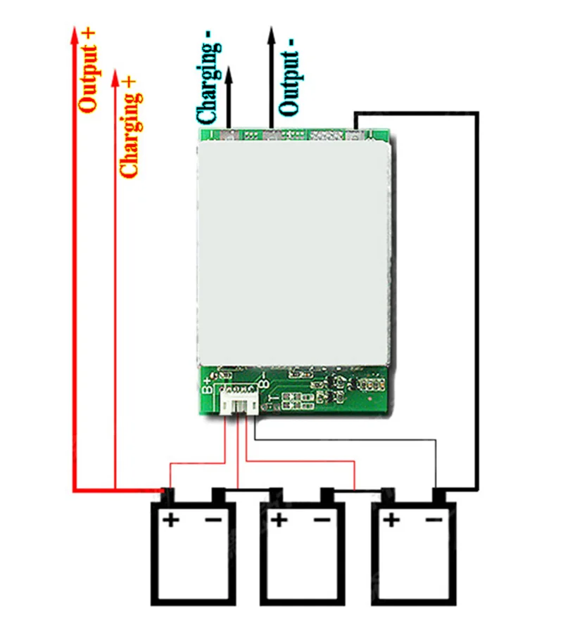 3S 100A Li-ion Lithium Battery Pack BMS Protection Board 18650 Balance Charging