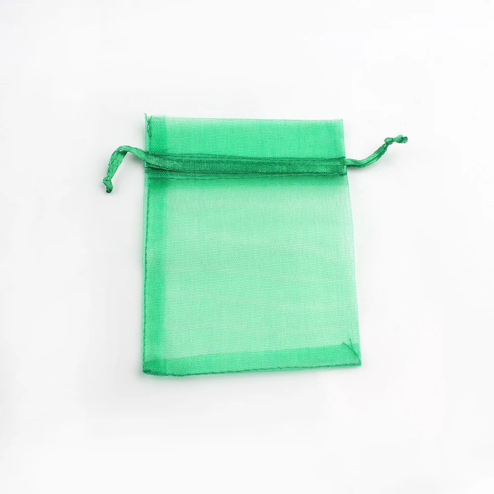 50pcs Adjustable Drawstring Organza Bags for Jewelry Packaging