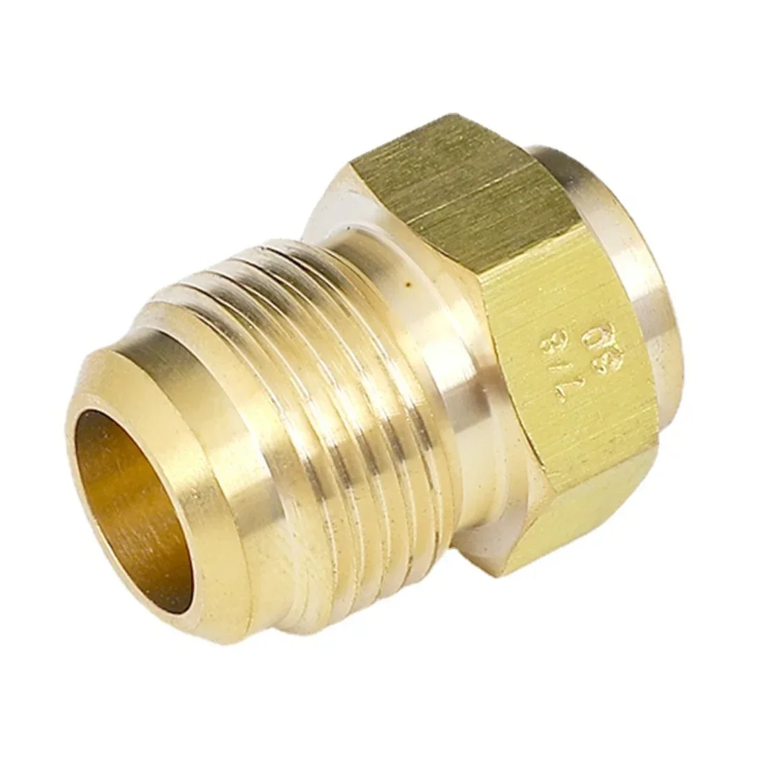 

45 Degree SAE-Standard 1/4" 3/8" 1/2" 3/4" Flare Turn To End Feed Tube Coupling Brass Pipe Fitting Adapeter Water Gas Air Fuel