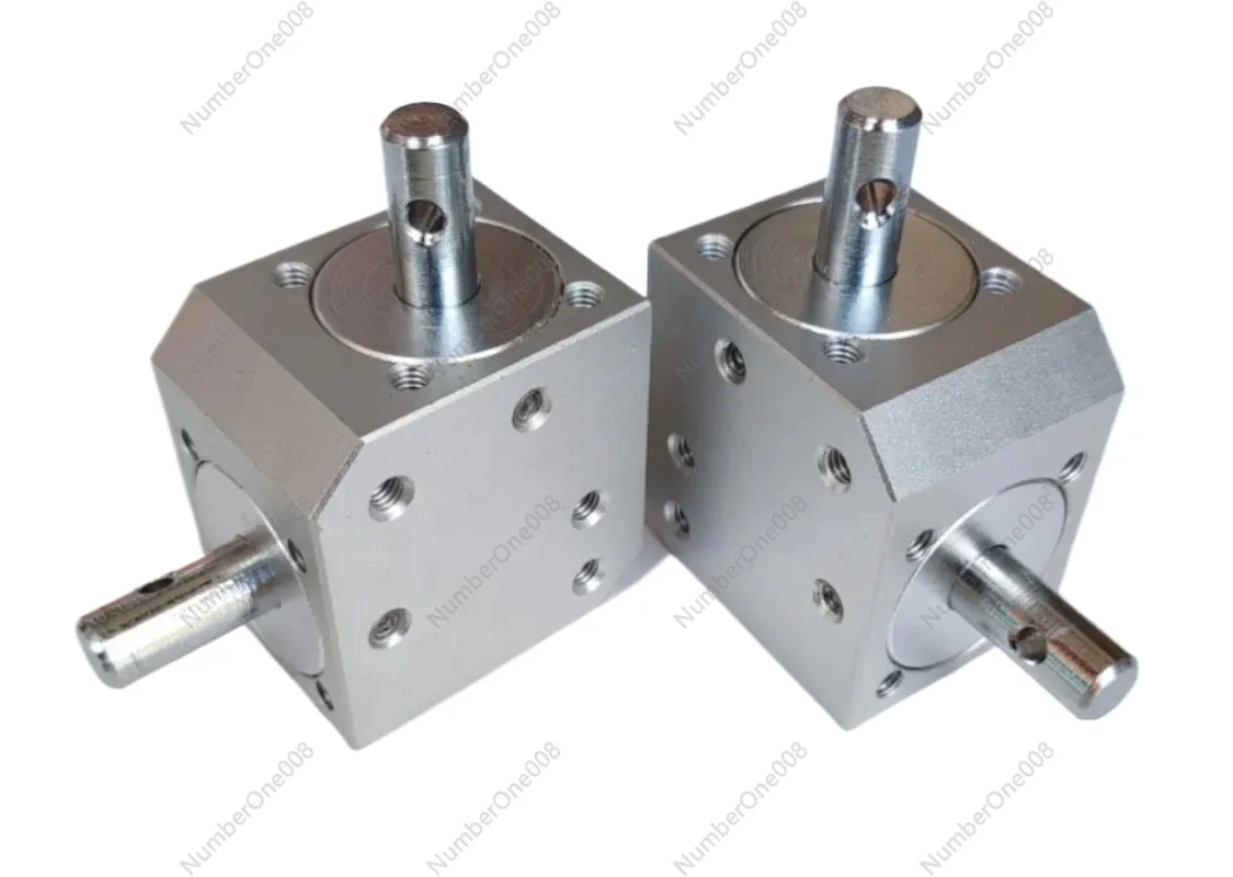 Right Angle Conical Bevel Gearbox Right Angle Commutator Device Speed Ratio 1:1 Double 8MM Shaft