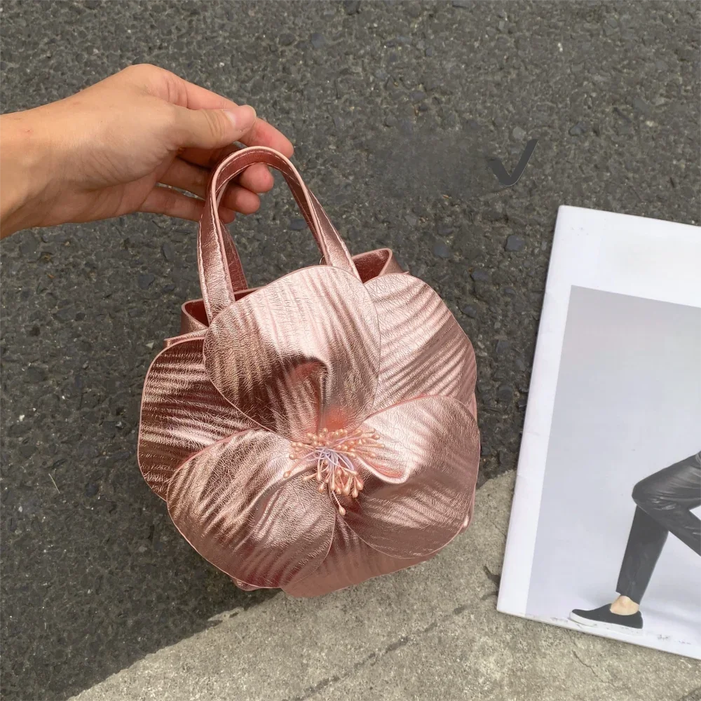 

Innovative Chinese-Style Floral Bucket Bag Flower Drawstring Mini Tote Bag French Luxury Designer Handbags Women