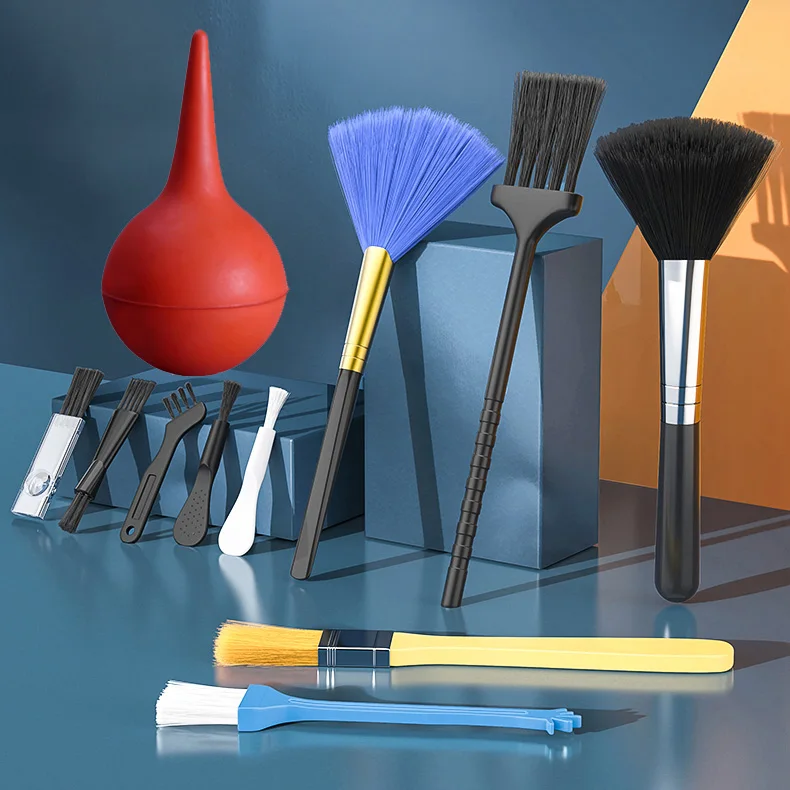 

10 pcs Kit Portable Brush pc Laptop cell phone shaver Anti-static Dusting Cleaning For Computer Keyboard Camera Small Cleaner