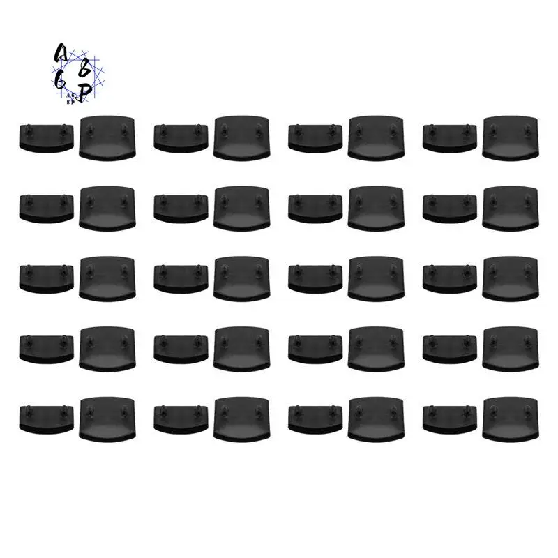 

A68P-40Pcs Мебельный аксессуар, пластиковые планки для кровати, торцевые заглушки, держатели для крепления деревянных рейвов, каркас скелета доски для кровати