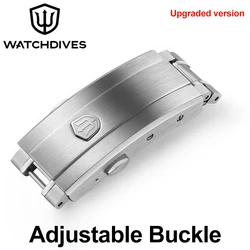 Watchdives WDB0001 Fly Adjust Clasp 316L Stainless Steel Buckle Suitable For Watchdives 3 Links Bracelet also WD0003B