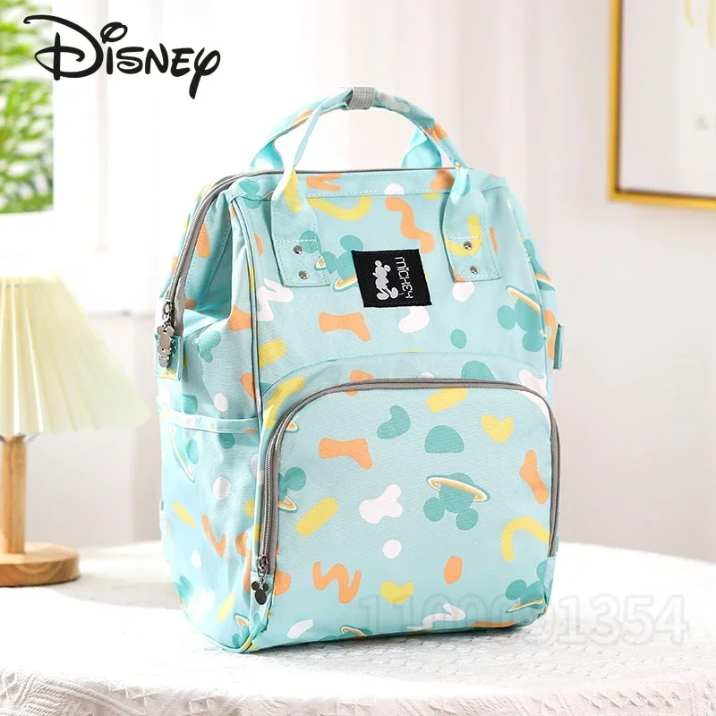 Disney Original New Mickey Diaper Bag Backpack Luxury Brand Fashion Baby Diaper Bag Large Capacity Multifunctional Baby Bag