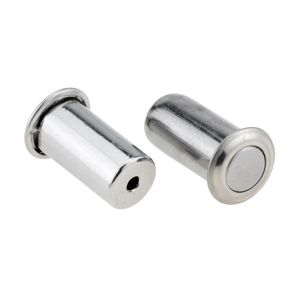 1Pcs Edelstahl Verborgen Türschloss Bolzen, Staubdicht Abdeckung Rohr, Für Tür Verdeckten schraube mit Zubehör