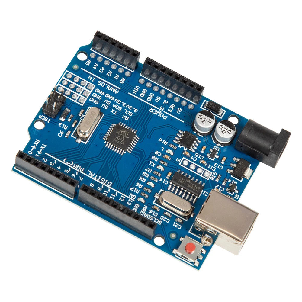 Плата KUONGSHUN R3 для Arduino UNO R3 CH340 + чип MEGA328P 16 МГц для платы разработки Arduino R3