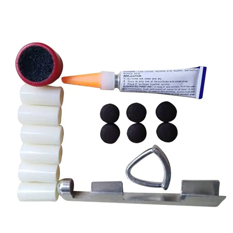 Pool Cue Tip Repair Tool Kit, Billiards Supplies, Tip Sander Glue File, Tips Splint Set, Five Products to Let Pool Cue Perfect