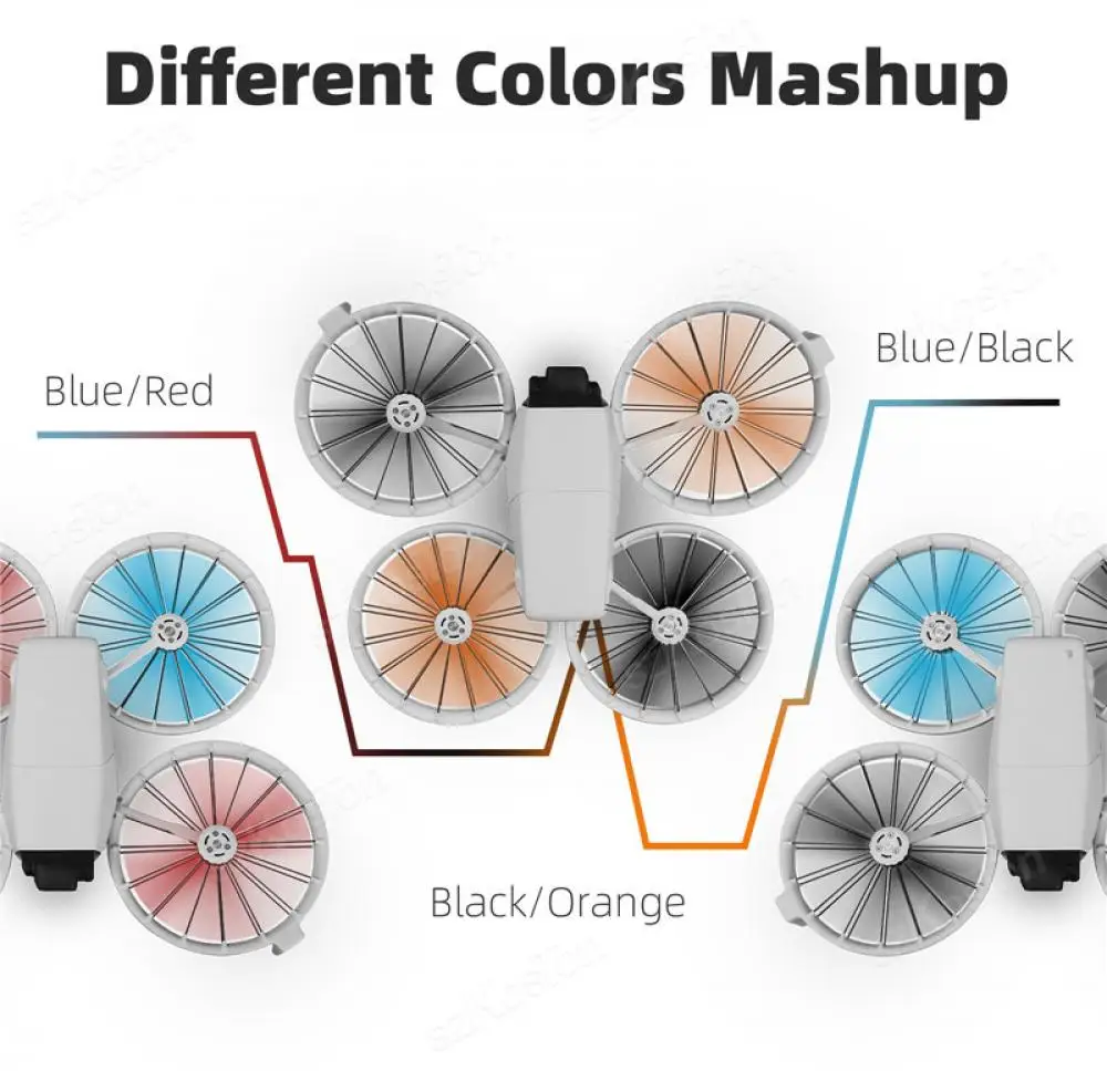 8 قطعة شفرة الطائرة بدون طيار المروحة خفيفة الوزن سريعة الإصدار الدعائم شفرة المسمار الجناح لملحقات طائرة DJI FLIP بدون طيار