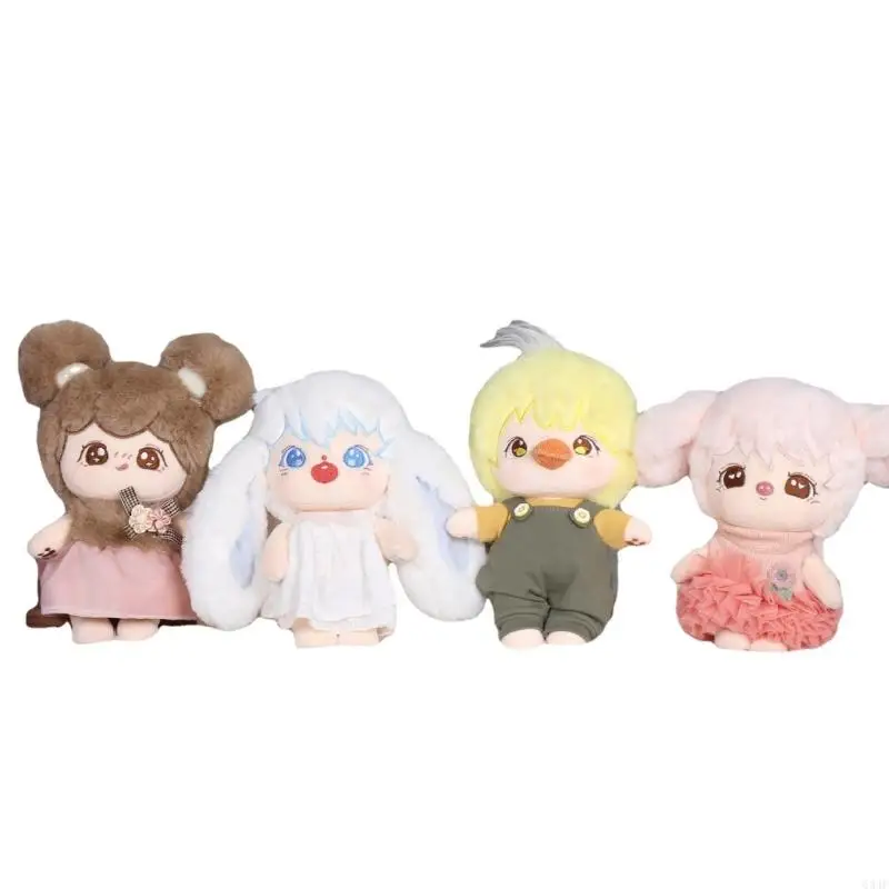 

634F Stuffed Plush Soft Plushies Toy with Animal Headwear & Clothes