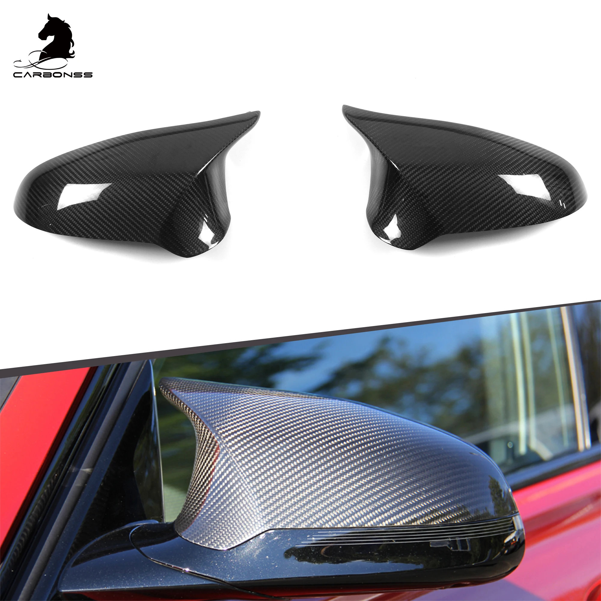 

Крышка бокового зеркала из углеродного волокна с правым рулем для BMW F80 F82 M3 M4 2015+